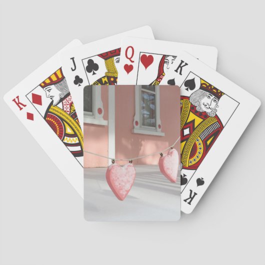 雪のジンジャーブレッドハート- Martha's Vineyard トランプ (裏面)