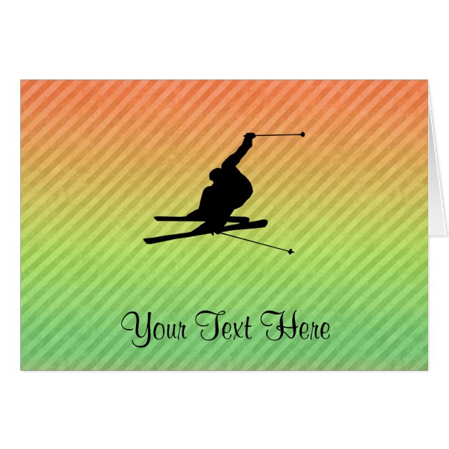 雪のスキー (正面横)