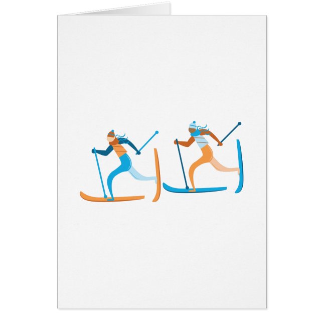 雪のスキー (正面)