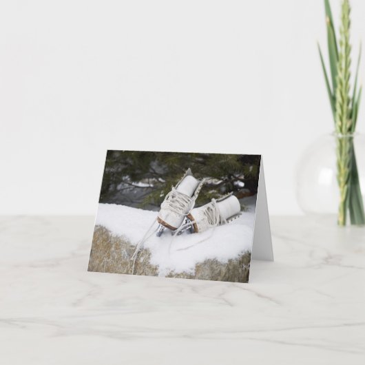 雪のスケート シーズンカード (正面)