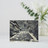 雪のステップ ポストカード (スタンド正面)