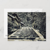 雪のステップ ポストカード (正面/裏面)