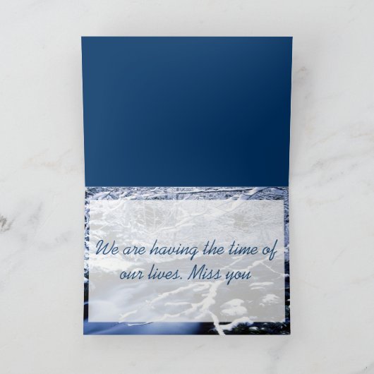 雪のストリーム –  カード (内部)