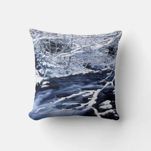 雪のストリーム –  クッション (正面)