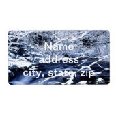 雪のストリーム –  ラベル (正面)