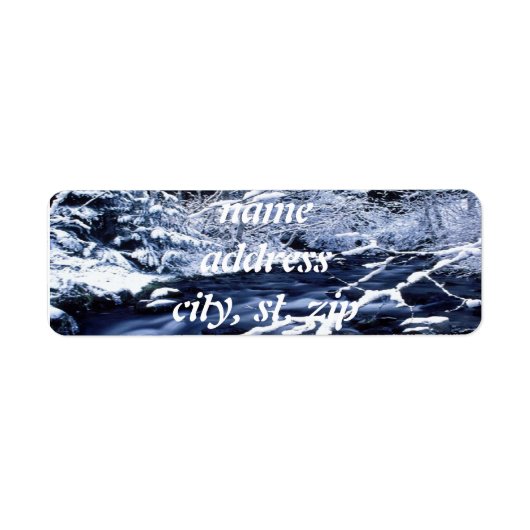 雪のストリーム –  ラベル (正面)