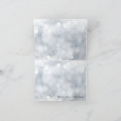 雪のスパークル ライト グリッター サンクス カード (内部)