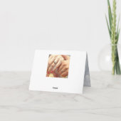 雪のスパークル ライト グリッター サンクス カード (裏面)