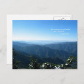 雪のスモーキー山脈：山々が呼んでいる…ジョン・ミュア ポストカード (正面/裏面)