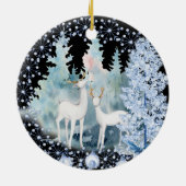 雪のセラミックオーナメントの白い層 セラミックオーナメント (裏面)