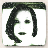 雪のセルフポートレート コースター (正面)