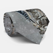 雪のダウンウッドペッカー – オリジナル写真 ネクタイ (ロール)