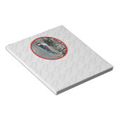 雪のダウンウッドペッカー – オリジナル写真 ノートパッド (アングル)