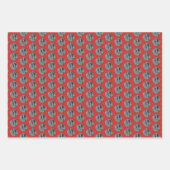 雪のダウンウッドペッカー – オリジナル写真 ラッピングペーパーシート (正面)