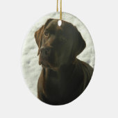 雪のチョコレート実験室 セラミックオーナメント (右)