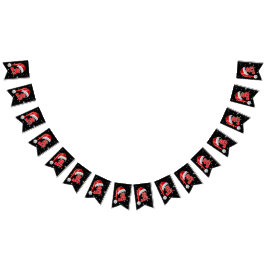 雪のデコレションバナー バンティングフラッグ