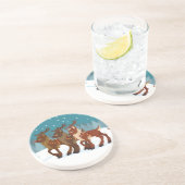 雪のトナカイ コースター (側面)