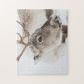 雪のトナカイ ジグソーパズル (縦)