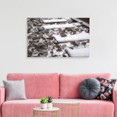 雪のトラック（キャンバス） キャンバスプリント (インサイチュ (リビング))