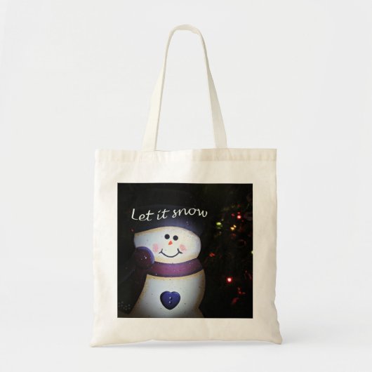 雪のトートバッグにする トートバッグ (正面)