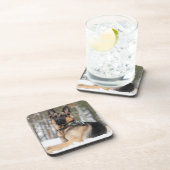 雪のドイツの羊飼い コースター (右側)