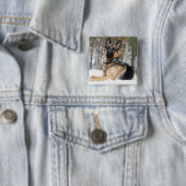 雪のドイツの羊飼い 缶バッジ (インサイチュ)