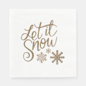 雪のナプキンを置く スタンダードランチョンナプキン (正面)