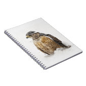 雪のノートに準備ができている ノートブック (右側)