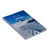 雪のノートの足跡 ノートブック (右側)