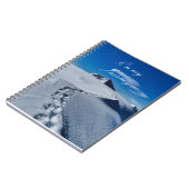 雪のノートの足跡 ノートブック (左側)