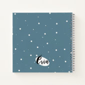 雪のノートを置く ノートブック (裏面)