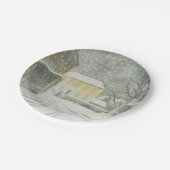 雪のハルステッドロード（Eric Ravilious著） ペーパープレート (アングル)