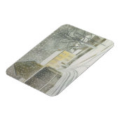 雪のハルステッドロード（Eric Ravilious著） マグネット (左側)