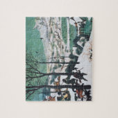 雪のハンターズバイブルーゲル ジグソーパズル (縦)