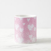 雪のハート コーヒーマグカップ (中央)