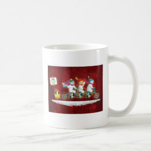 雪のバイク! コーヒーマグカップ