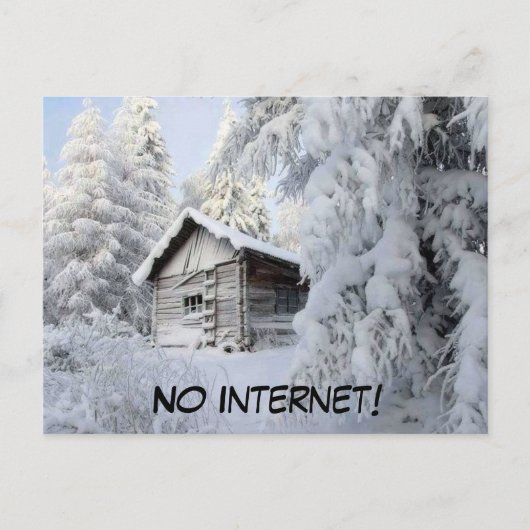 雪のバインド ポストカード (正面)