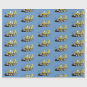 『雪のバックホー』 ラッピングペーパー (フラット)