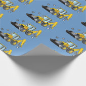 『雪のバックホー』 ラッピングペーパー (角)