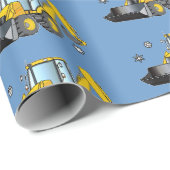 『雪のバックホー』 ラッピングペーパー (ロールコーナー)