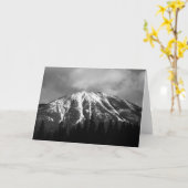 雪のバッファローのこぶ カード (黄色い花)