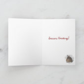 雪のバニーの季節のごあいさつ シーズンカード (内部)