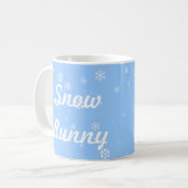 雪のバニー コーヒーマグカップ (正面左)
