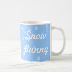 雪のバニー コーヒーマグカップ