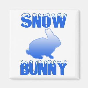 雪のバニー マグネット