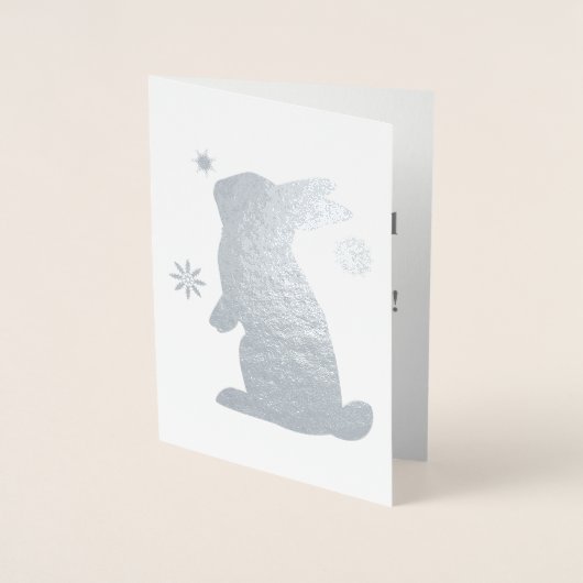 雪のバニー 箔カード (正面)