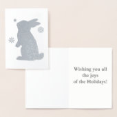 雪のバニー 箔カード (ディスプレー)