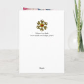 雪のバレンタインデー ラブバード シーズンカード (裏面)