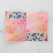 雪のバレンタインデー ラブバード シーズンカード (内部)