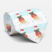 雪のパグタイ ネクタイ (ロール)